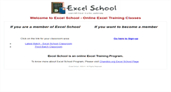 Desktop Screenshot of excelschool.in